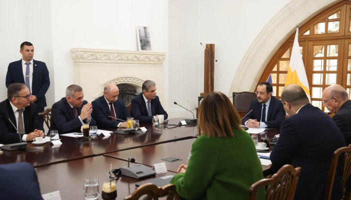 Συνάντηση συνδικαλιστικών οργανώσεων με τον Πρόεδρο της Δημοκρατίας
